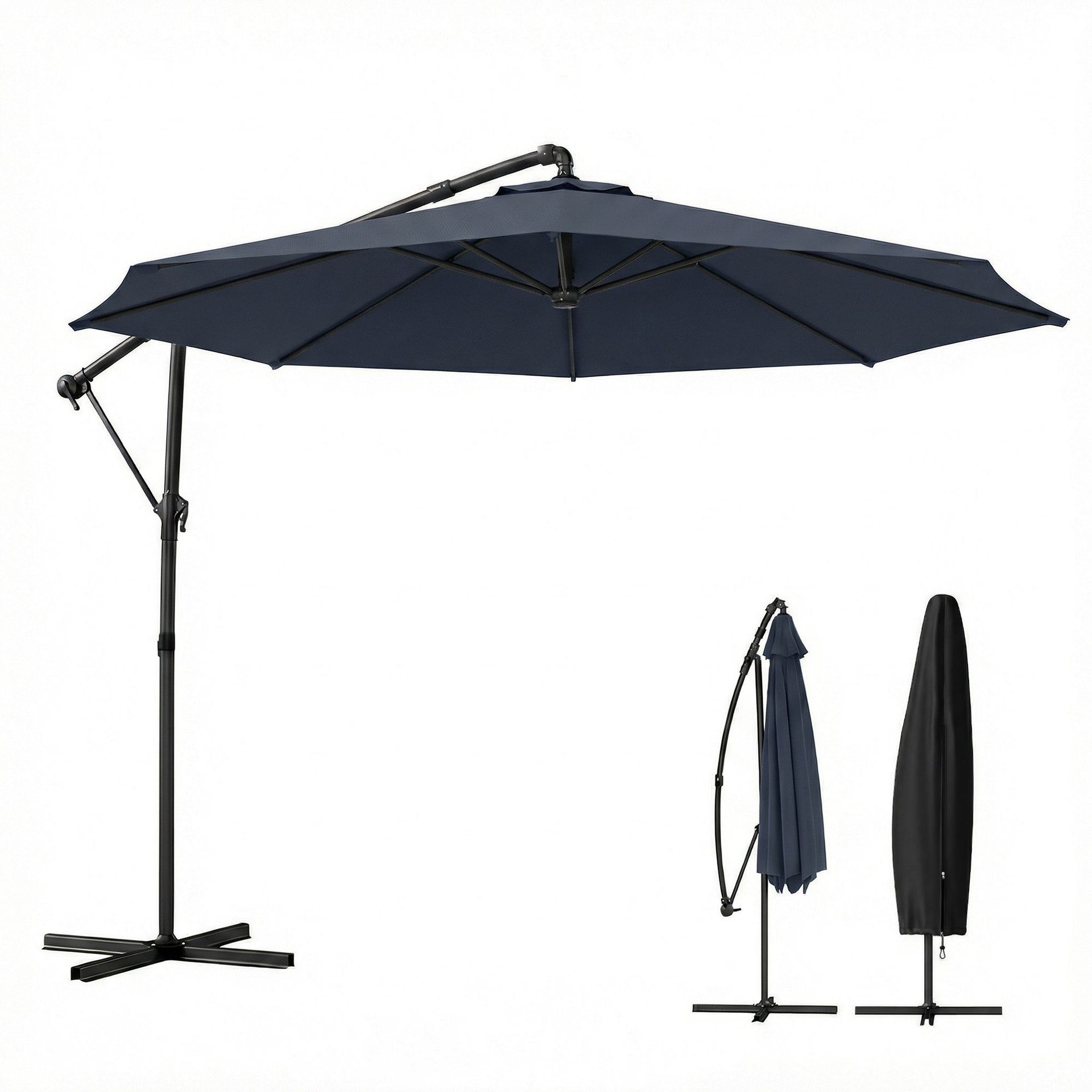 10 ft Offset Umbrella – Premium Patios